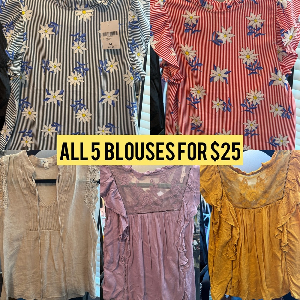 All 5 Tops for $25